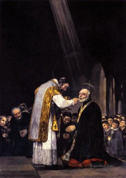 Francisco goya Painting - La Última Comunión de San José Calasanz Francisco de Goya
